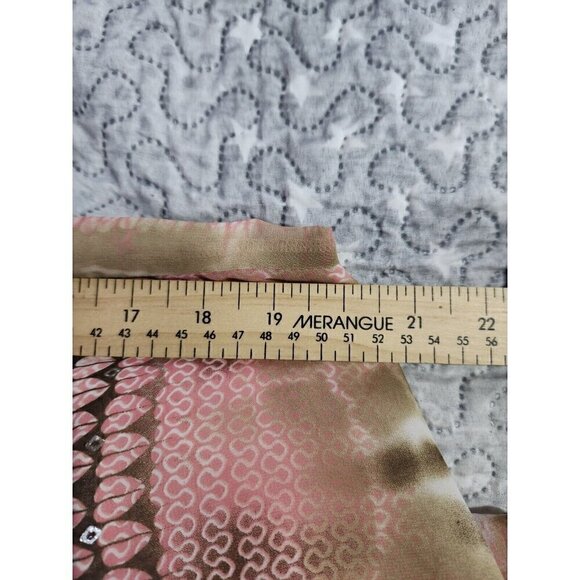 Joseph Ribkoff Pink & Brown Handkerchief-Hem Halter Dress Size 8 - Picture 10 of 11